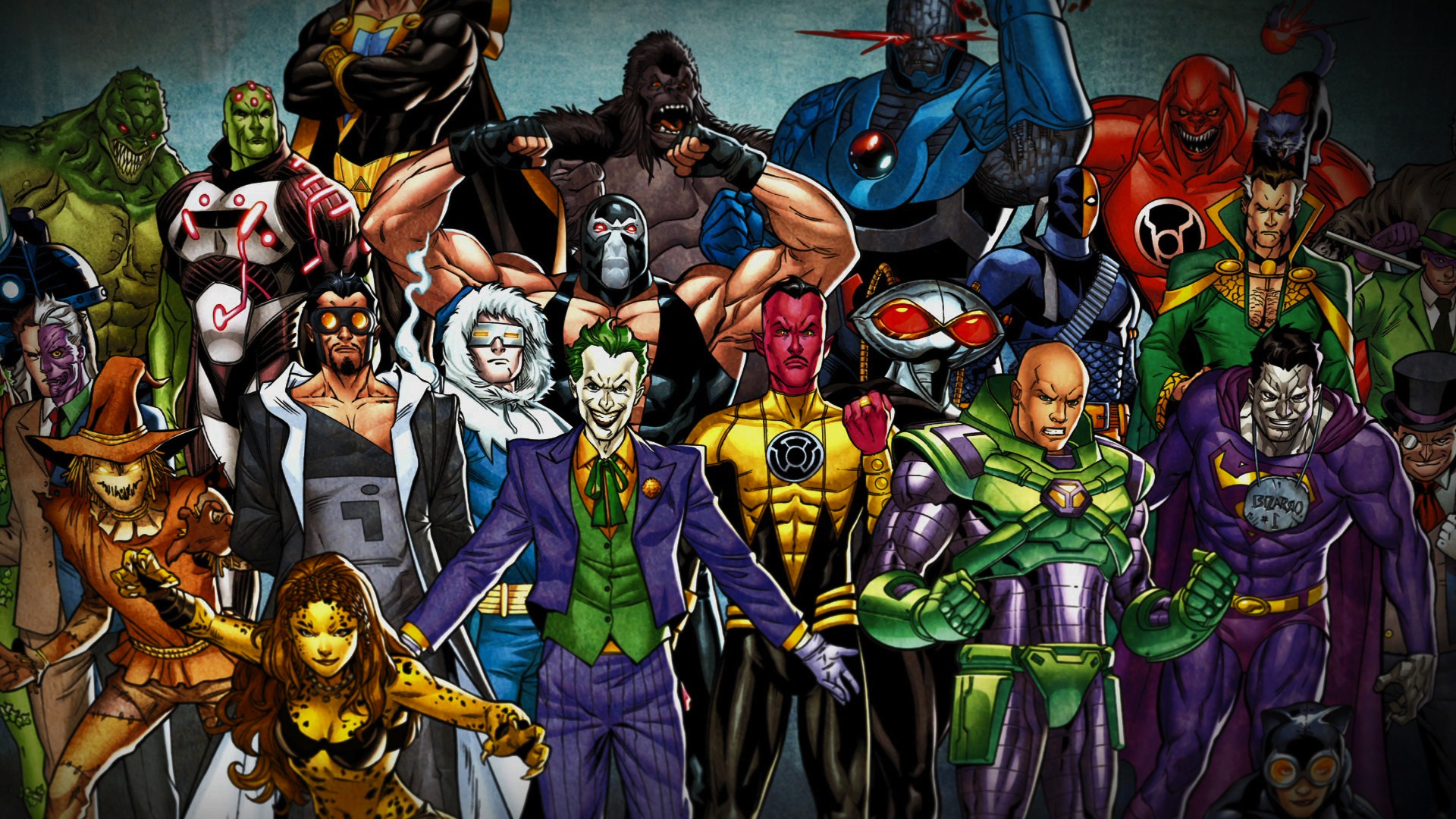 A collection of DC Super Villains